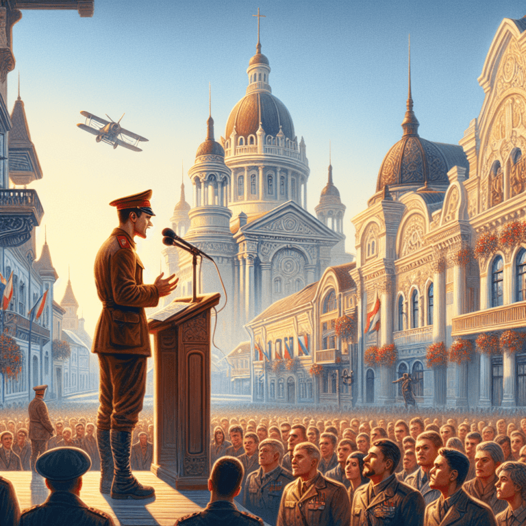 Fostul ofițer Ciucă a vorbit despre patriotism la Oradea.