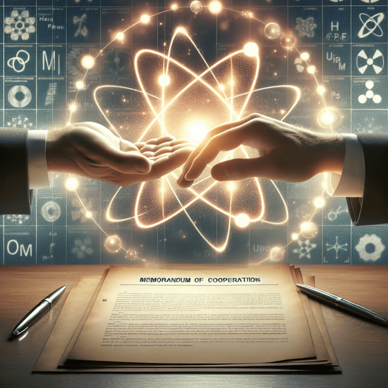 Memorandum de cooperare în domeniul energiei nucleare.
