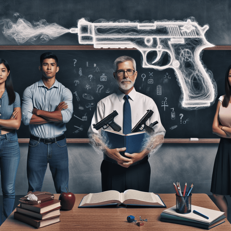 Profesorii ar putea sa poarte arme in scoli.