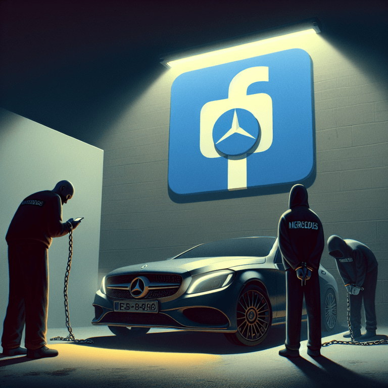 S-a vândut un Mercedes pe Facebook și s-au ales ani de închisoare.