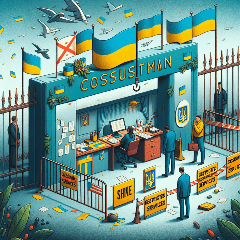 Ucraina suspendă serviciile consulare pentru ucrainenii din străinătate.