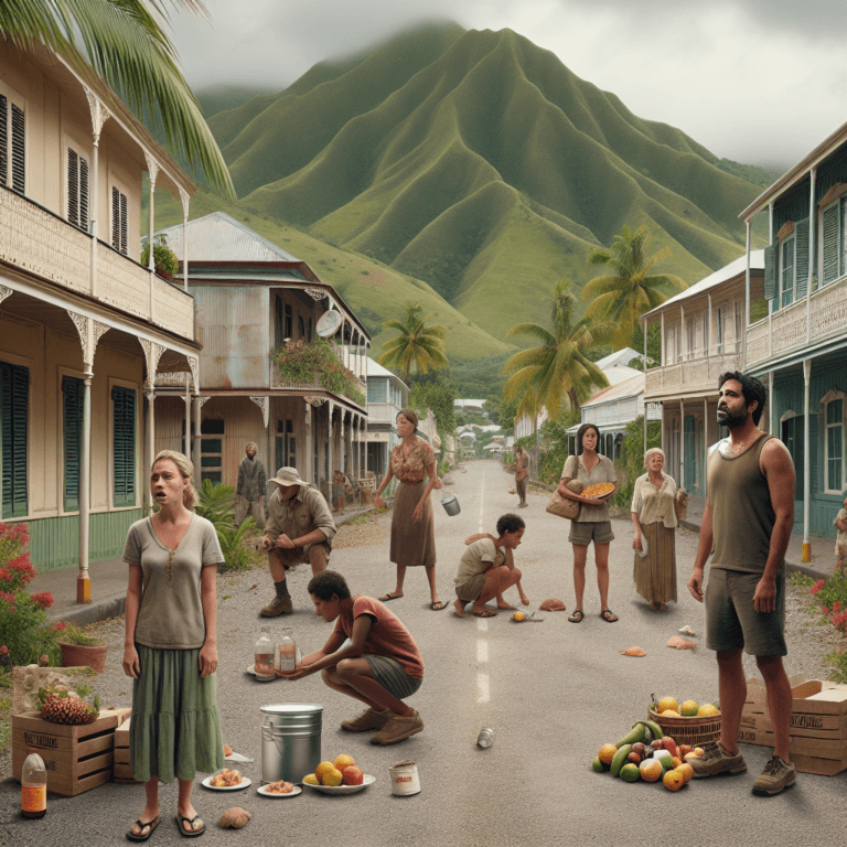 Australienii blocați în Noua Caledonie rămân fără mâncare.