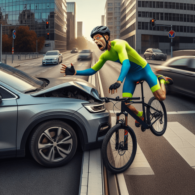 Biciclist lovit de mașină în Iași. (FOTO)