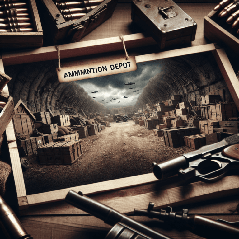 Depozit cu muniție din Al Doilea Război Mondial.