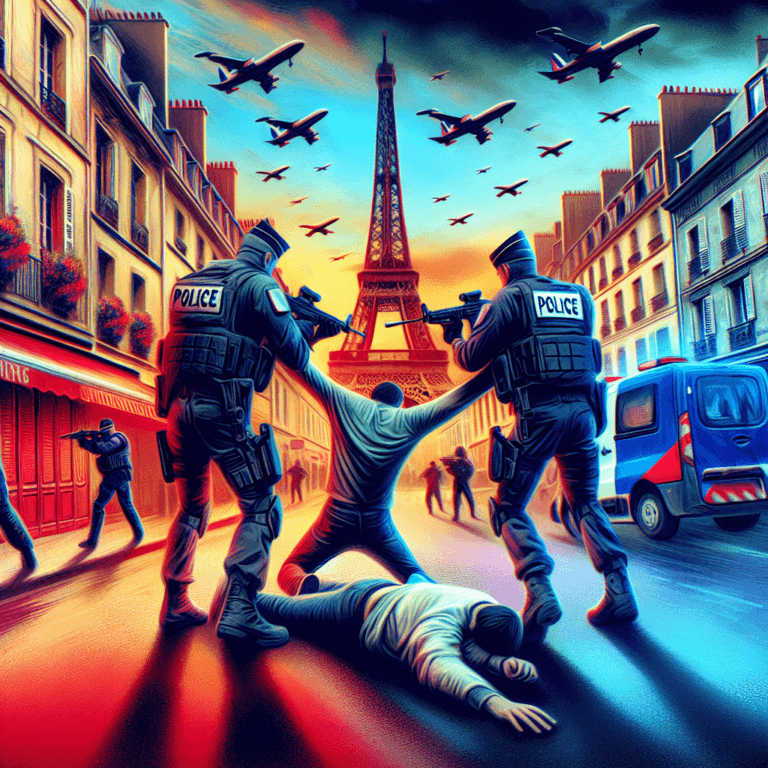 Politia franceza a neutralizat o persoana armata.