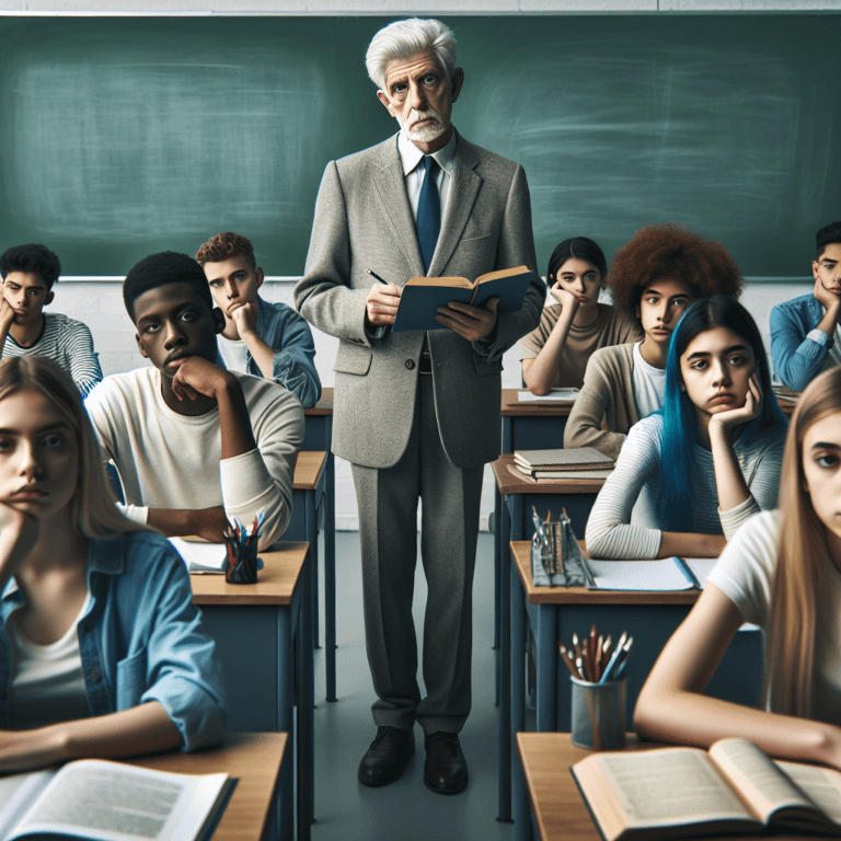 Profesori și studenți plictisiți.