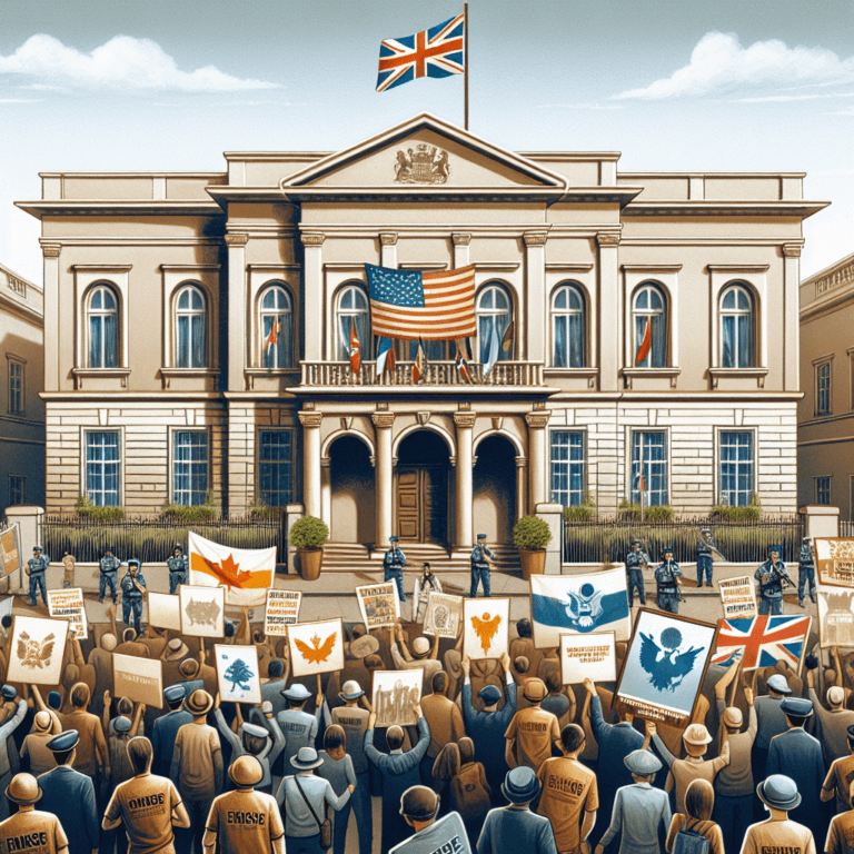 Protest în faţa Ambasadei României la Chişinău