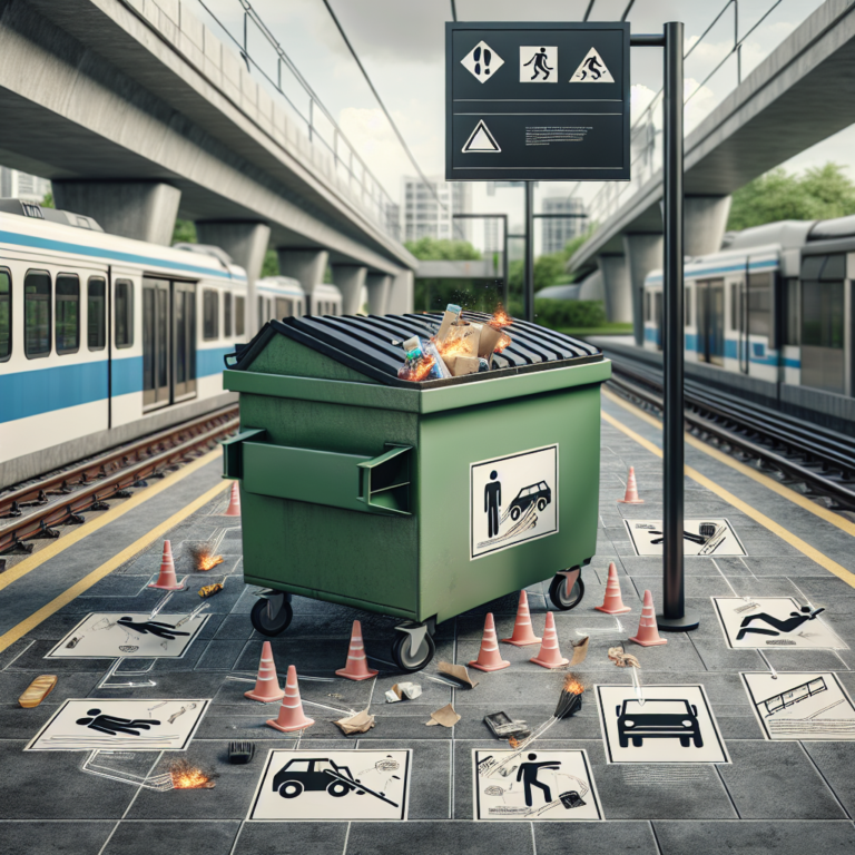 Tomberon pus de Salubris în stația CTP. Accidenți potențiali.