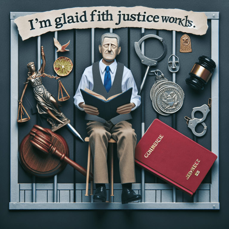 Mă bucur că justiţia funcţionează.