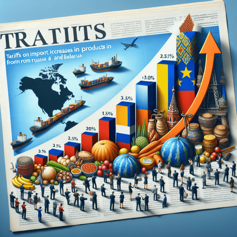 Majorări tarife de import în UE pentru produse Rusia și Belarus