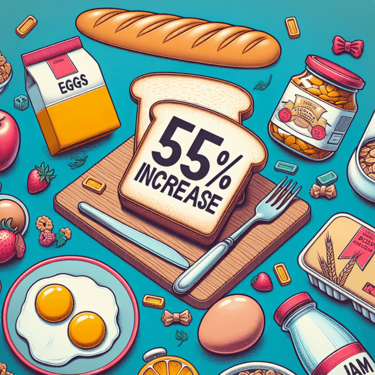 Preţurile alimentelor pentru micul dejun au crescut cu 55%