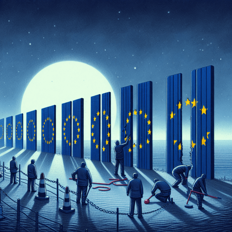 UE consideră că îndepărtarea de către Rusia a marcajelor de frontieră este „inacceptabilă”