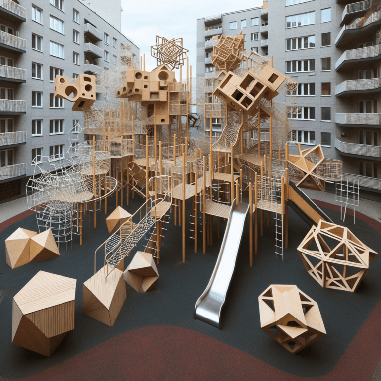 Un loc de joacă din cartierul Frumoasa pune în pericol copiii.