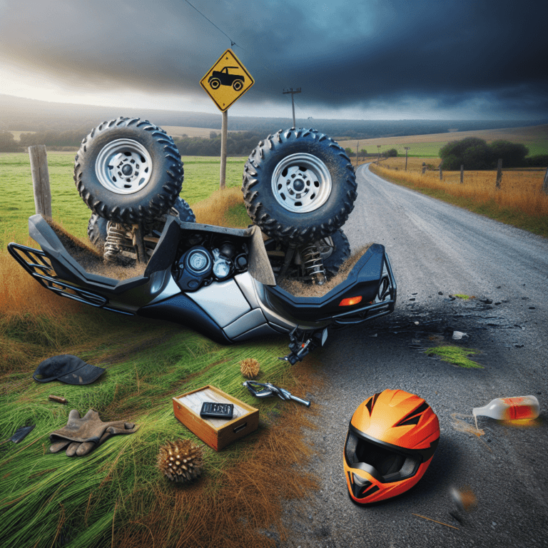 Accident cu ATV condus de copil de 9 ani.
