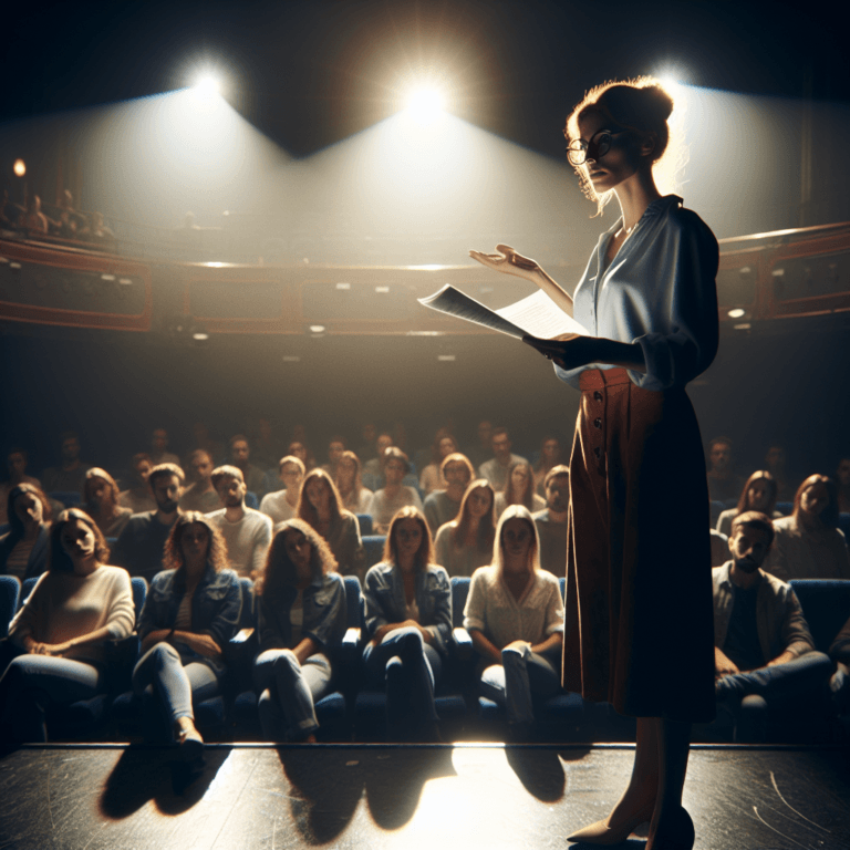 Actrița Oana Pellea a întrerupt spectacolul pentru a educa.