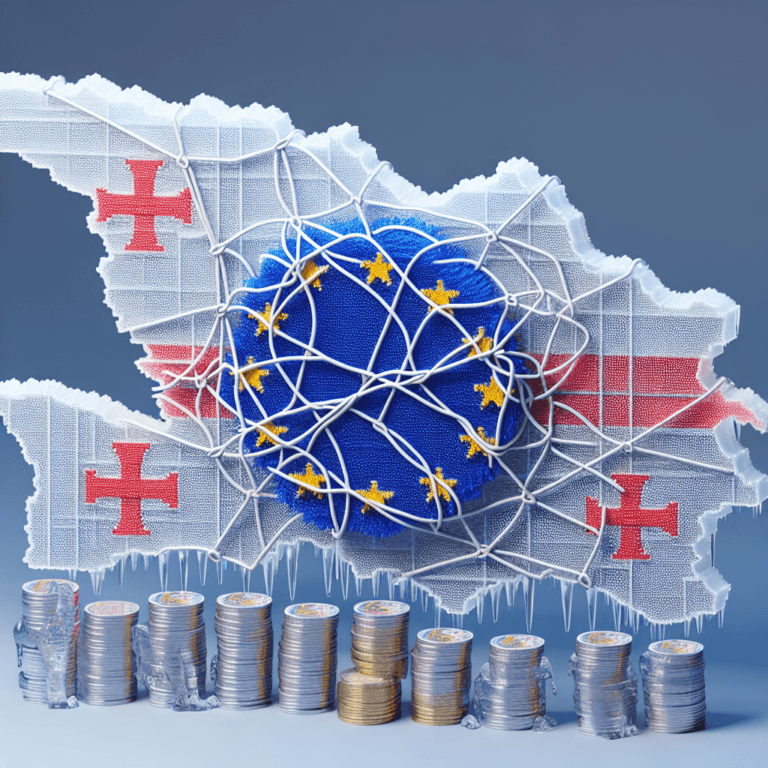 UE va reduce relațiile cu Georgia și va îngheța ajutorul financiar.