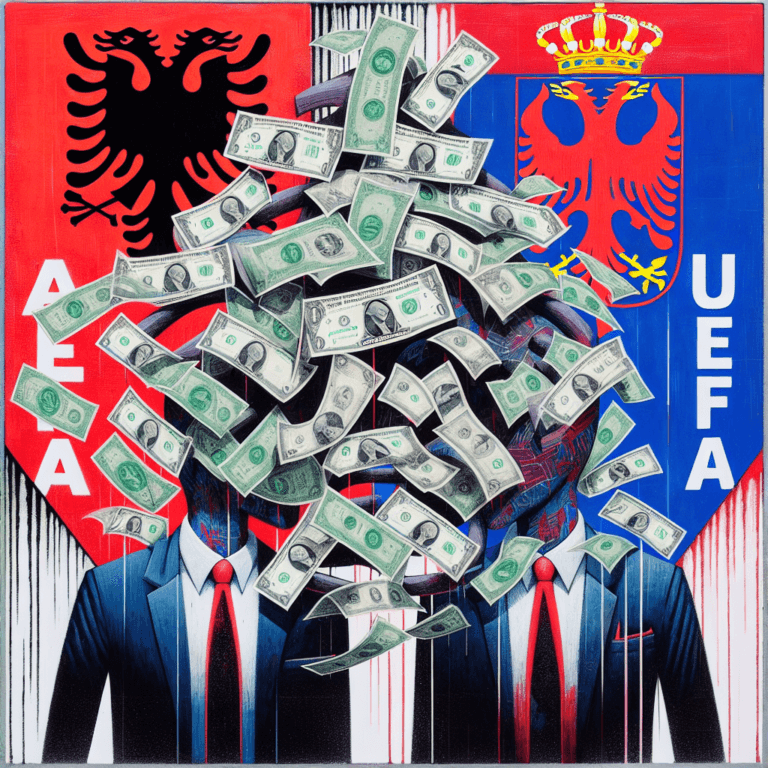 UEFA a amendat Albania și Serbia cu 10.700 de dolari.