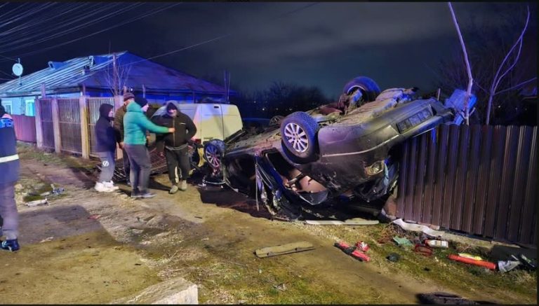 Accident grav în Vaslui: Patru răniți după coliziune.
