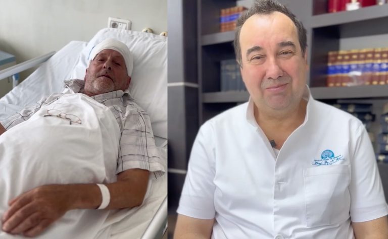 A ajuns la spital aproape paralizat, dar s-a recuperat.