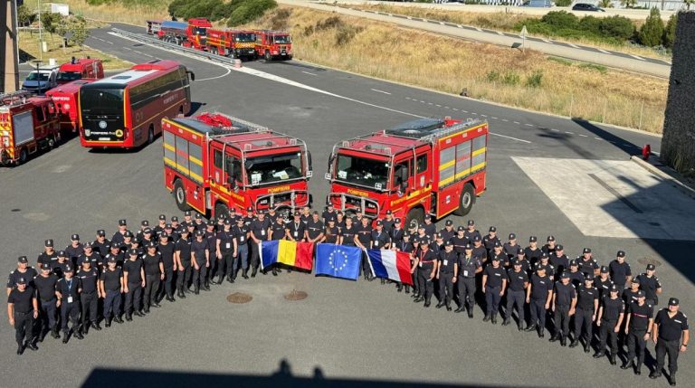 Schimb de pompieri români în Franța: întoarcerea contingentului.