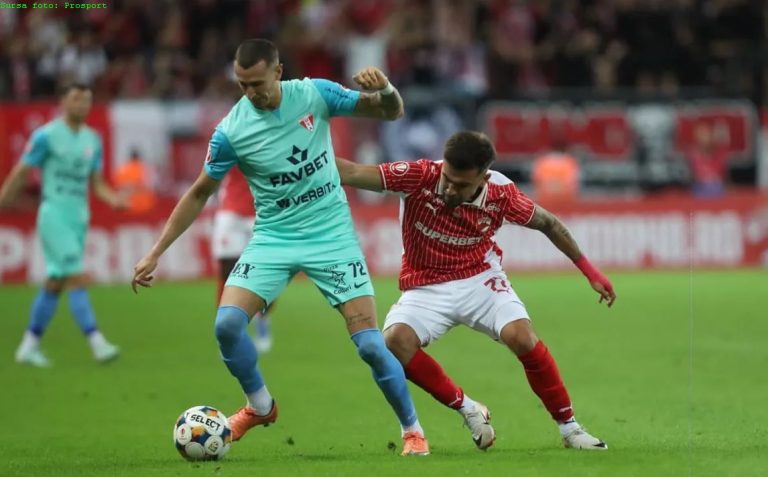 Superliga: Dinamo București – UTA Arad 1-1, în 9 jucători