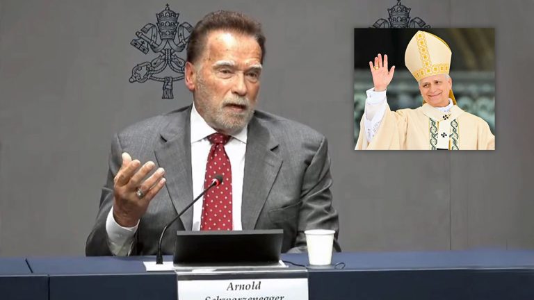 Papa Leon al XIV-lea și Arnold Schwarzenegger pentru mediu