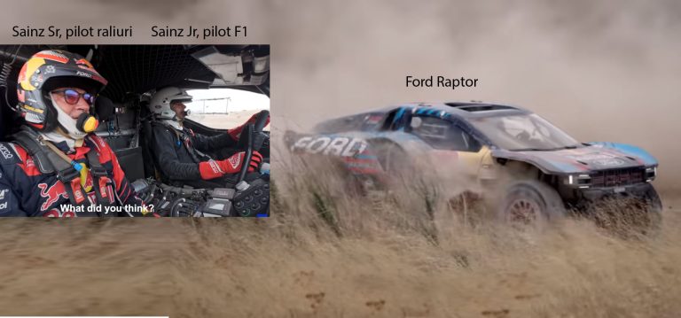 Sainz Jr. a condus mașina de raliuri a tatălui său