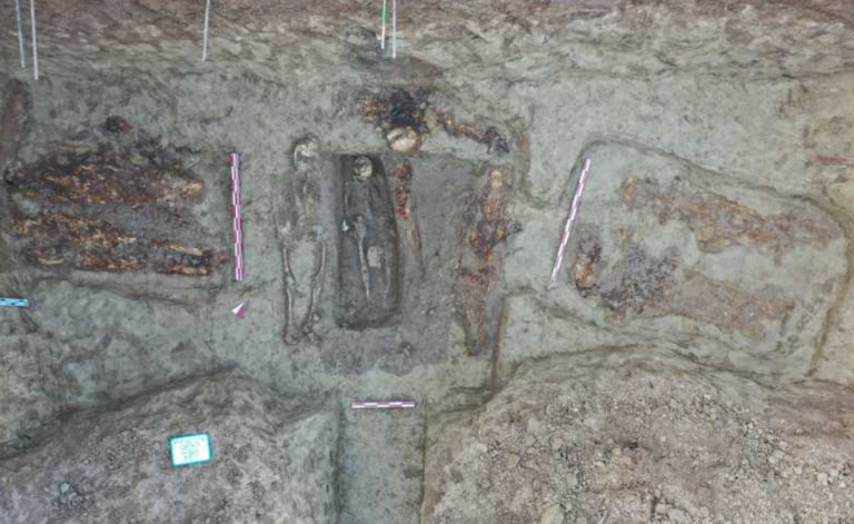 Zeci de morminte romane descoperite pe șantierul unui spital din Constanța
