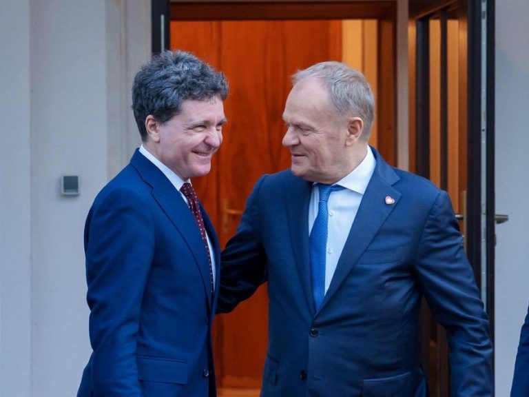 Nicuşor Dan, întâlnire cu premierul polonez Donald Tusk: Vom consolida cooperarea în domeniul apărării