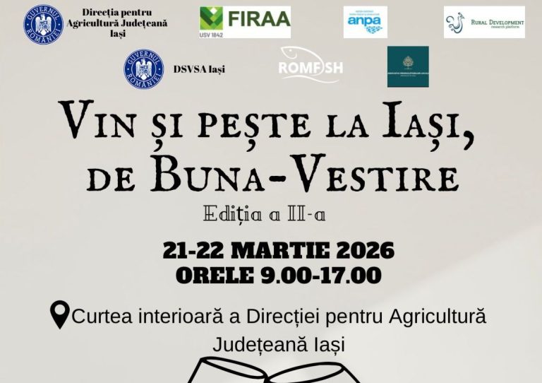 Se anunță un weekend de degustări la Iași: revine târgul „Vin și Pește de Bunavestire”