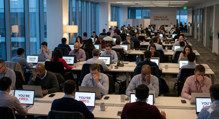 Moda concedierilor masive: Oracle a dat afară 30.000 de angajați din cauza AI-ului.