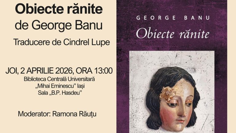 Clubul de lectură al BCU Iași continuă cu cartea „Obiecte rănite” de George Banu.
