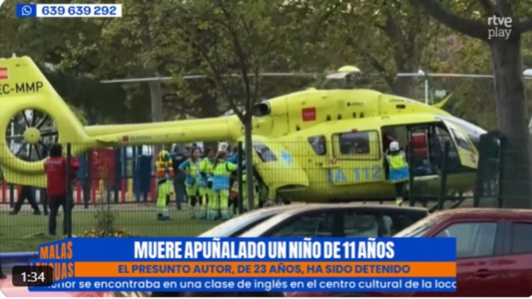 Copil român de 11 ani, ucis cu cuțitul în Spania. Agresorul lăsase mesaje alarmante ascunse într-o piață.