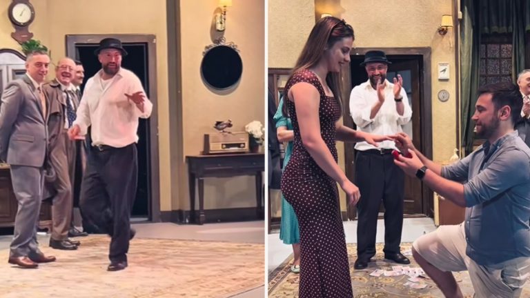 VIDEO | Mihai Bendeac a organizat o surpriză de neuitat la Iași. A ajutat un bărbat să-și ceară iubita în căsătorie.
