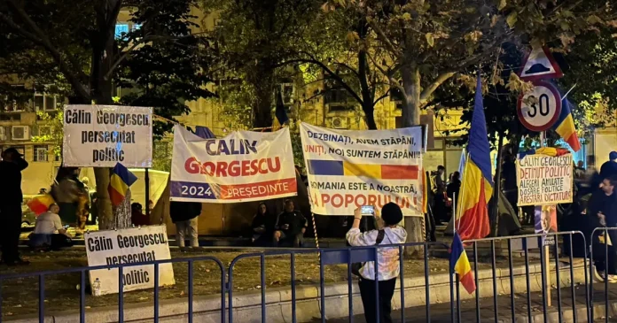 A zecea noapte de proteste pentru Georgescu: 150 de susținători la Arestul Central